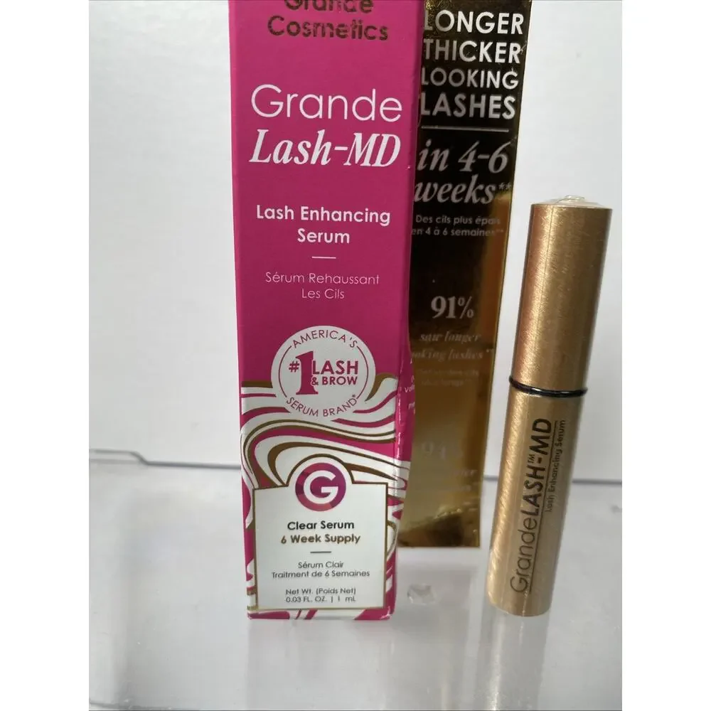 Grande Cosmetics GrandeLASH-MD Lash Enhancing Serum, .03 fl oz, 1 ML Sealed